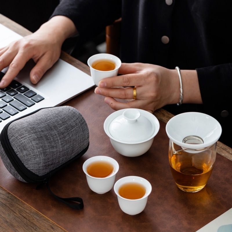 Gongfu Tea Set - طقم شاي كونغ فو صيني محمول