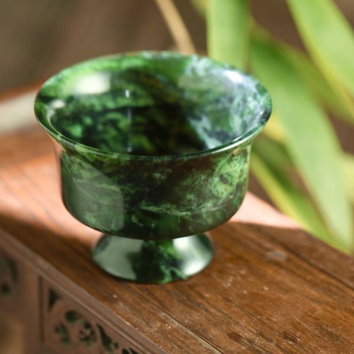 Gongfu Tea Set - طقم شاي من اليشم الأخضر الطبيعي