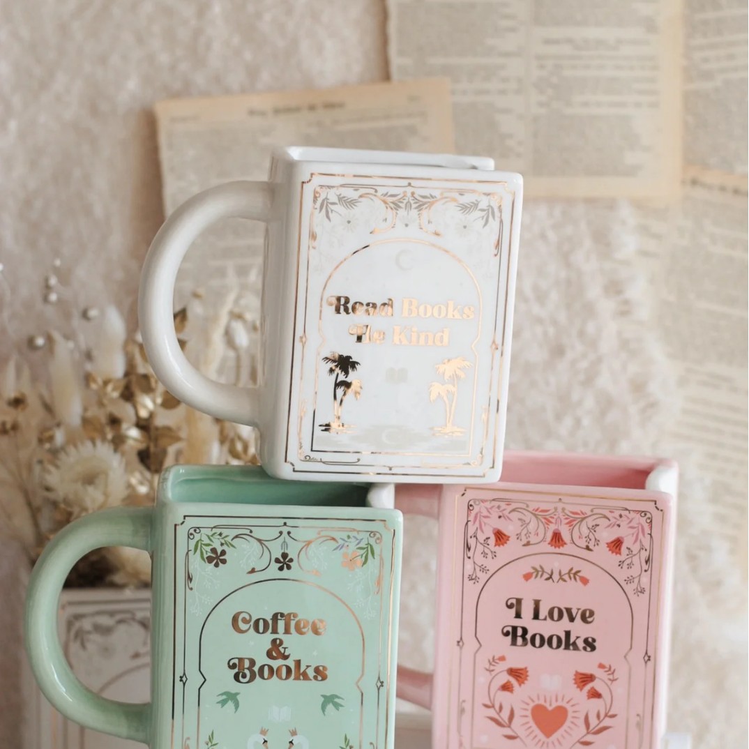 Coffee Tea Pictures - كوب سيراميك على شكل كتاب مع