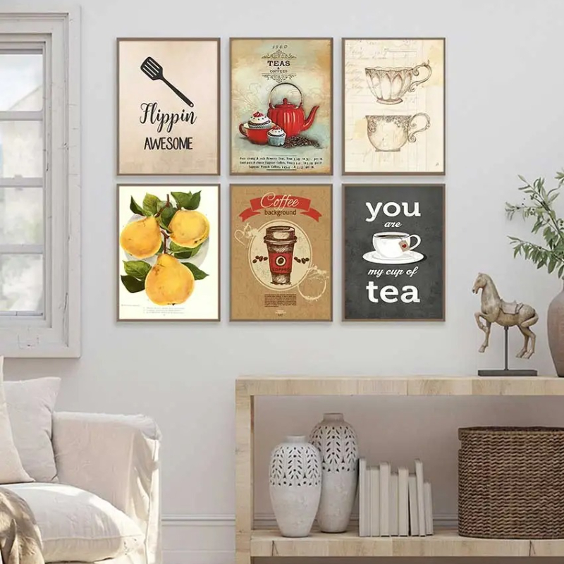Coffee Tea Pictures - ملصقات وطباعات فنية جدارية بتصميمات قديمة