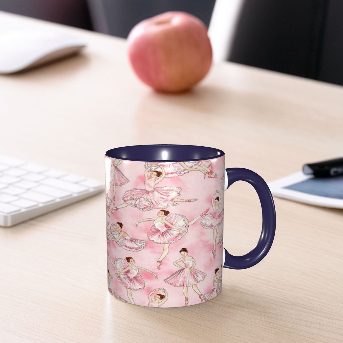 Coffee Tea You And Me - كوب قهوة سيراميك مضحك بتصميم راقصة
