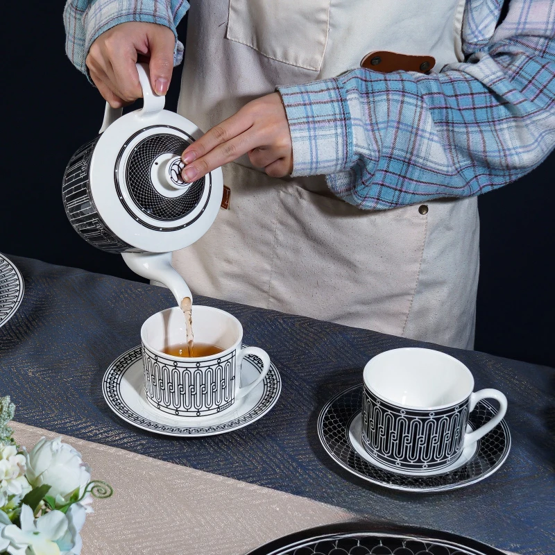 Coffee Tea Pictures - طقم شاي بسيط على الطراز الأوروبي،