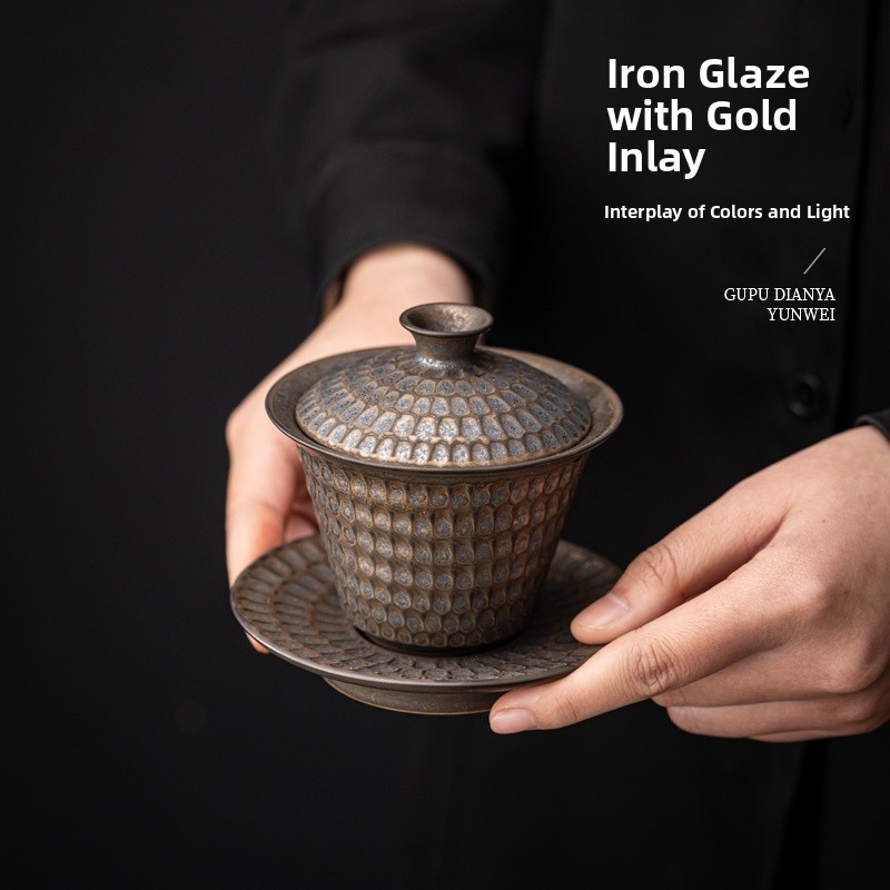 Gongfu Tea Set - طقم شاي سيراميك ريترو للغونغفو، كوب