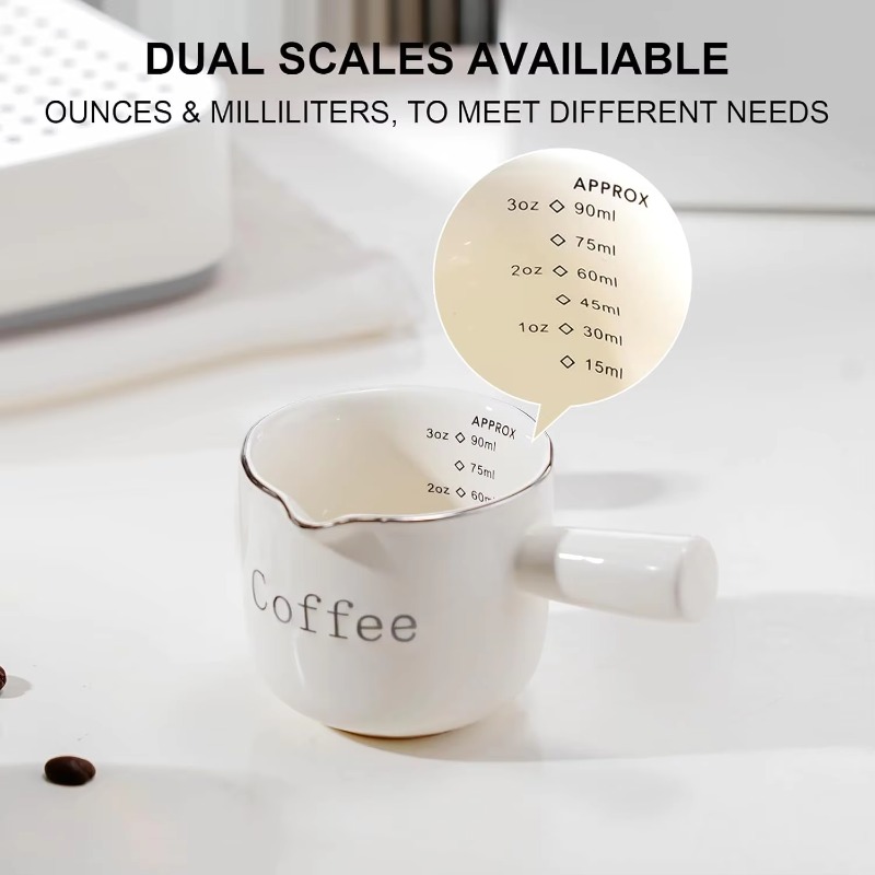 Coffee Tea Cup - كوب قهوة صغير من السيراميك بمقبض