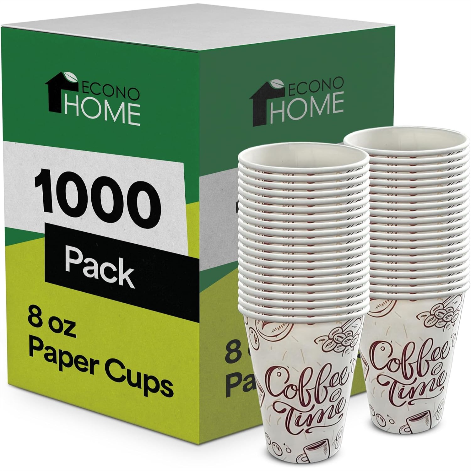Coffee Tea Images - 1000 كوب ورقي للقهوة سعة 8
