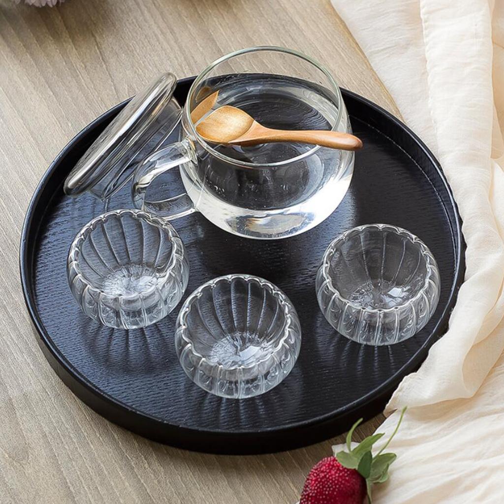 صينية شاي خشبية كلاسيكية مزخرف - مراجعة Coffee Or Tea Please وسعره