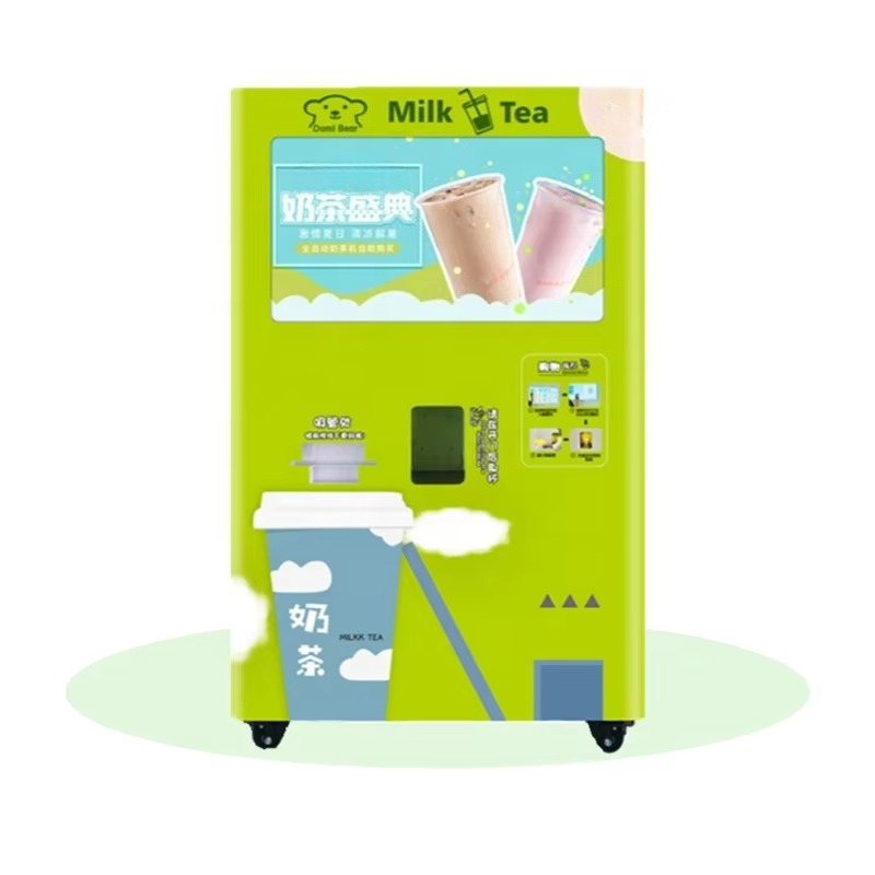 ماكينة بيع شاي الحليب بالبوبا  - مراجعة Coffee Tea Vending Machine Price وسعره