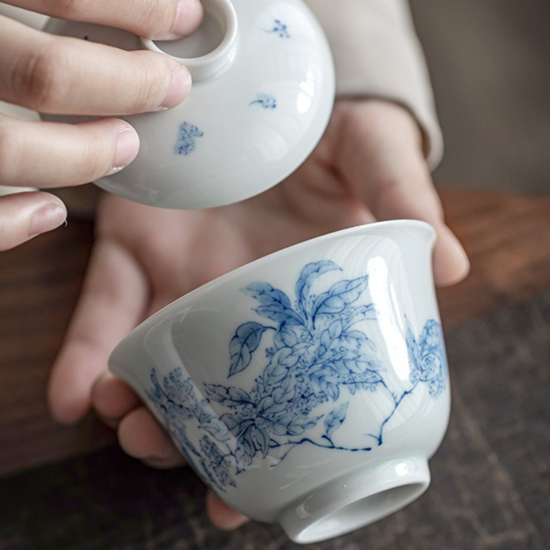 العتيقة الأزرق الأبيض الخزف Ga - مراجعة Gongfu Tea Set وسعره