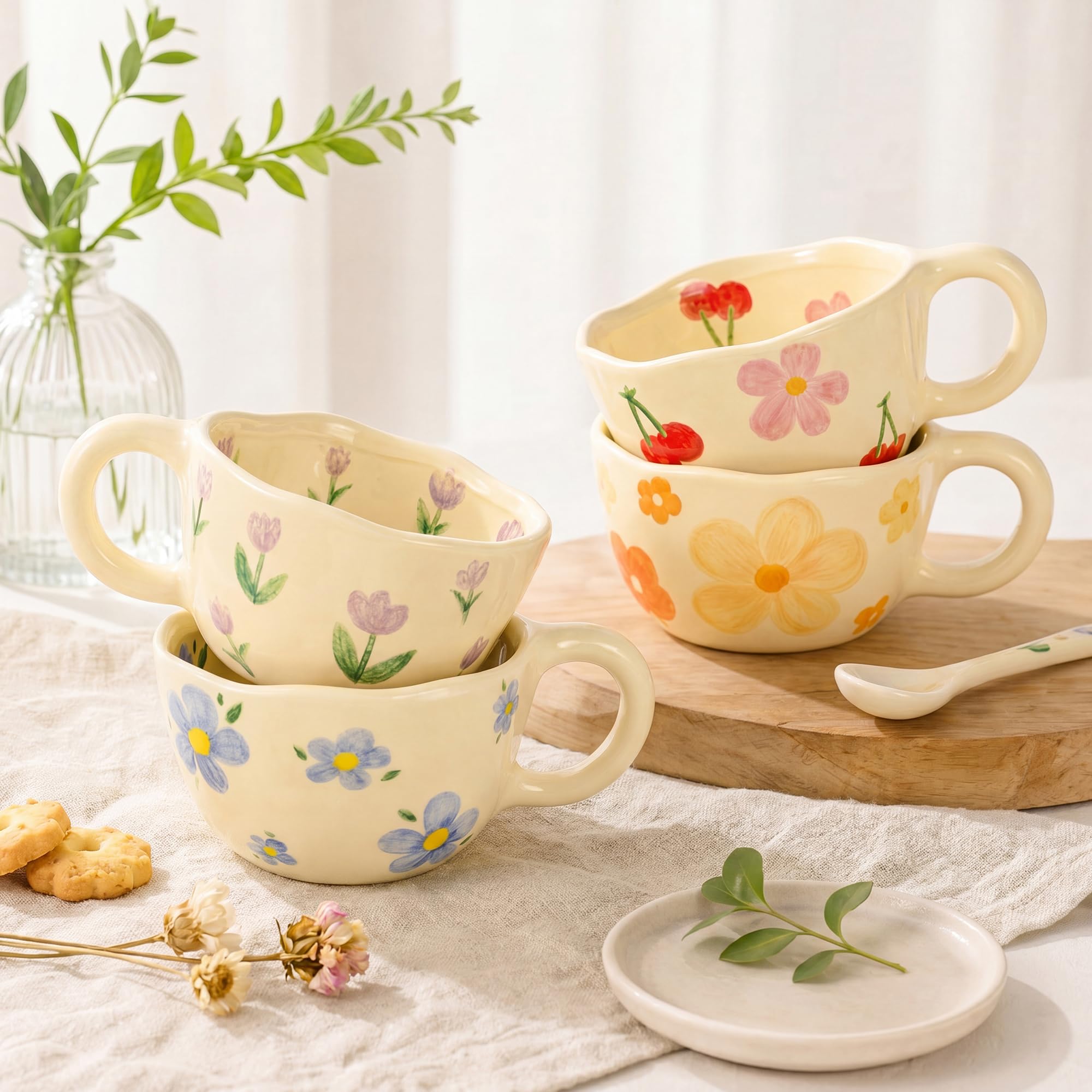 مجموعة من 4 أكواب قهوة فريدة م - مراجعة Coffee X Tea وسعره