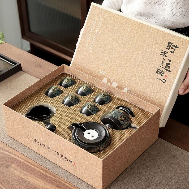 طقم شاي منزلي غرفة المعيشة الإ - مراجعة Gongfu Tea Set وسعره