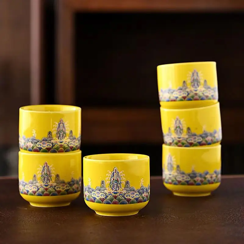 عالية الجودة اللون الصقيل فنجا - مراجعة Gongfu Tea Set وسعره