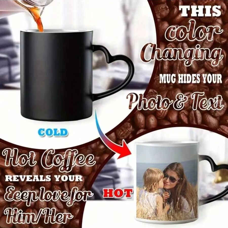 كوب قهوة مخصص مع شاشة عرض حرار - مراجعة Coffee Tea Images وسعره