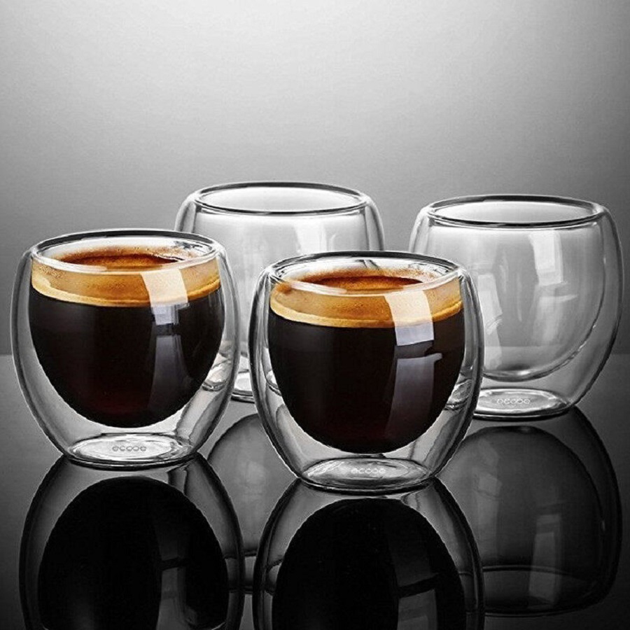 أكواب قهوة زجاجية مزدوجة الجدا - مراجعة Coffee Tea Pictures وسعره