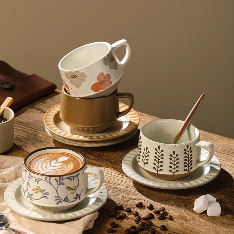 الرجعية كوب سيراميك الفخار الخ - مراجعة Coffee Tea Pictures وسعره