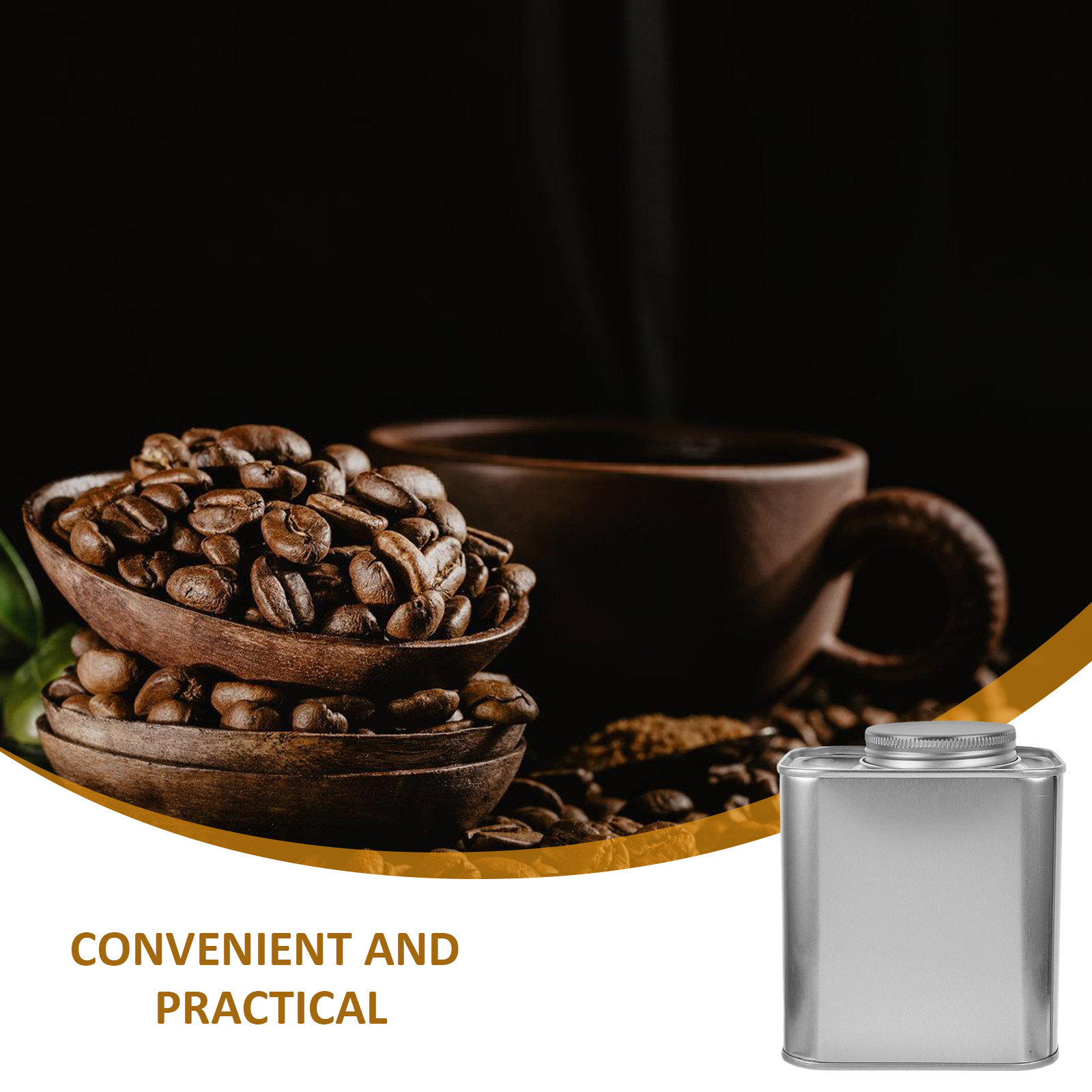4 قطع علب تخزين حبوب القهوة من - مراجعة Coffee Tea And Bean Leaf وسعره