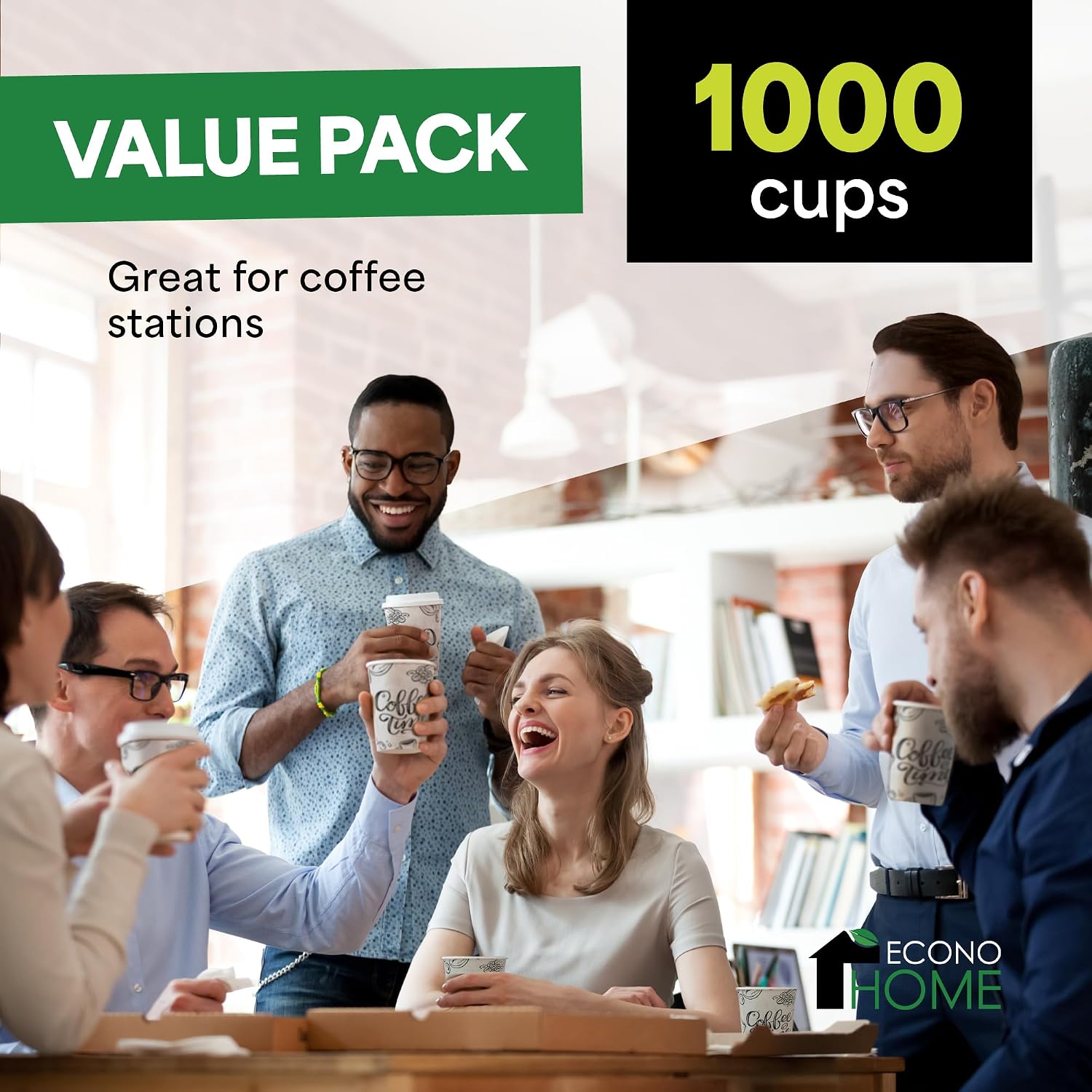 1000 كوب ورقي للقهوة سعة 8 أون - مراجعة Coffee Tea Images وسعره