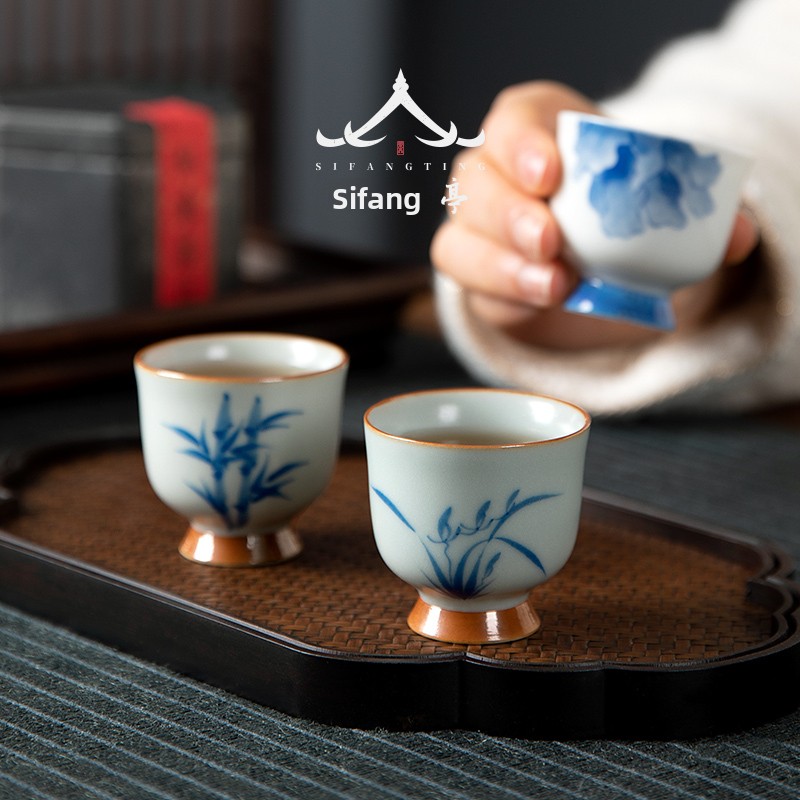 كوب شاي روياو غونغفو مرسوم يدو - مراجعة Gongfu Tea Set وسعره