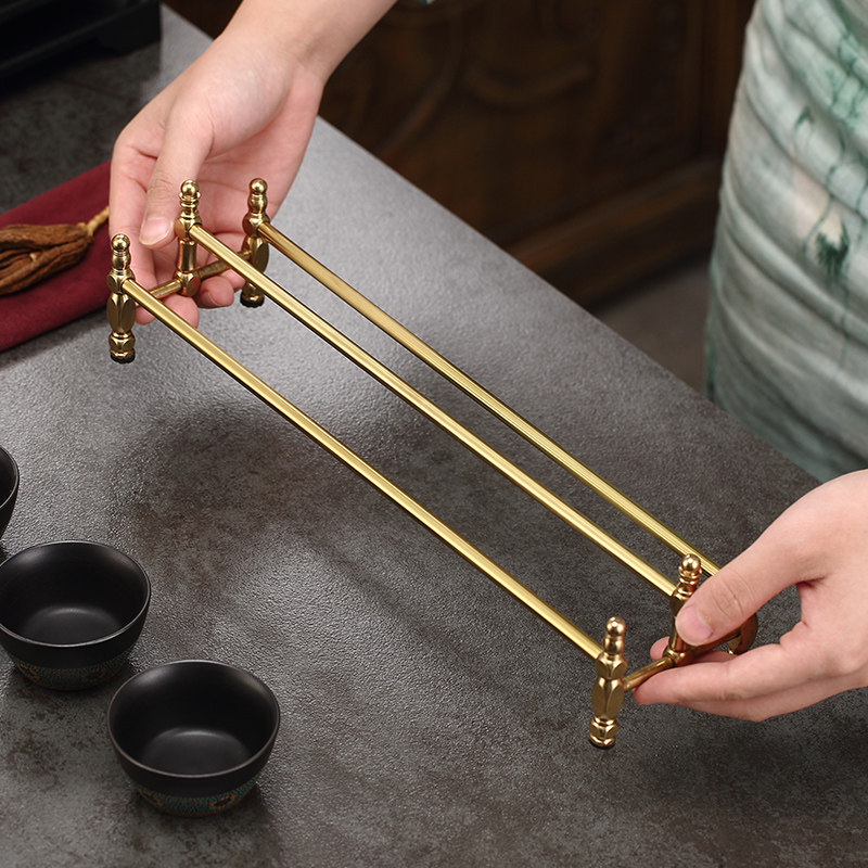 حامل أكواب شاي نحاسي بتصميم بس - مراجعة Gongfu Tea Set وسعره