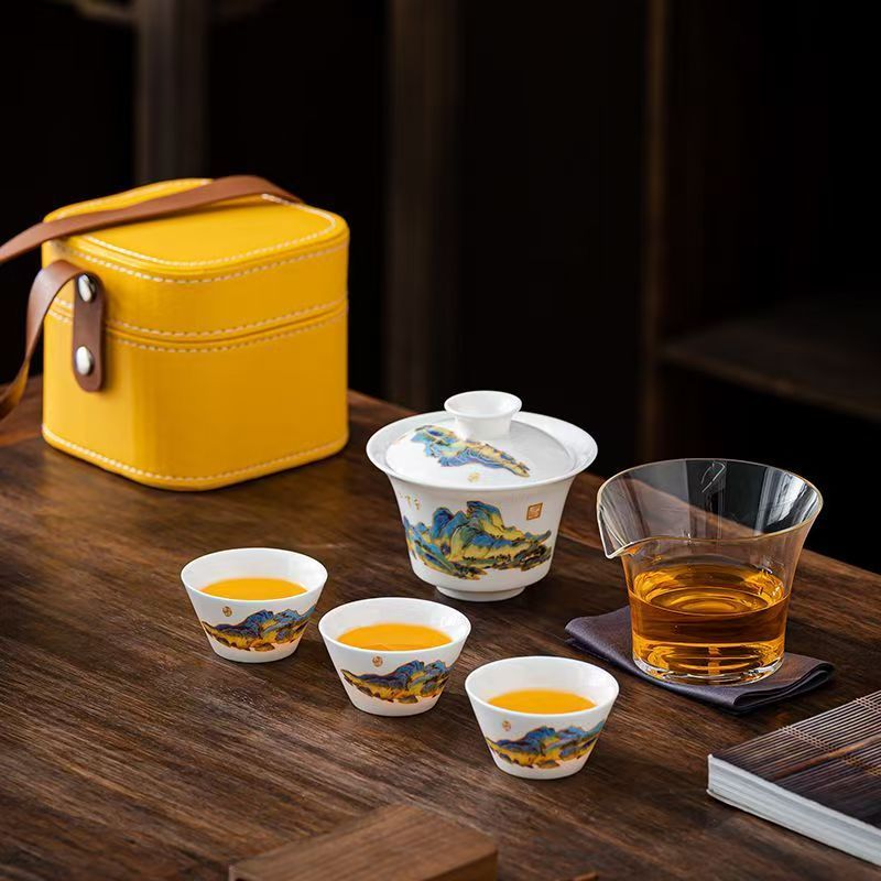 طقم شاي من البورسلين الأبيض لل - مراجعة Gongfu Tea Set وسعره