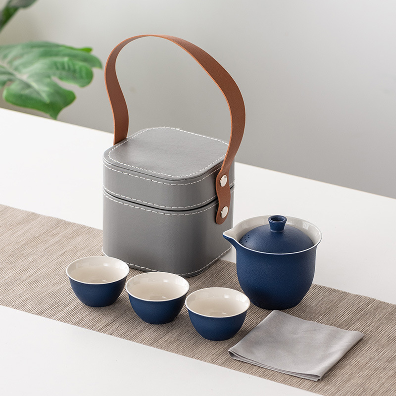 طقم شاي سيراميك محمول للسفر، م - مراجعة Gongfu Tea Set وسعره
