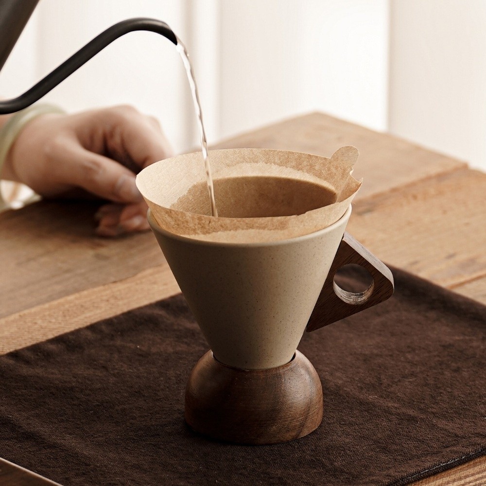 كوب سيراميك خشن مثلث الشكل بتص - مراجعة Coffee Tea Pictures وسعره