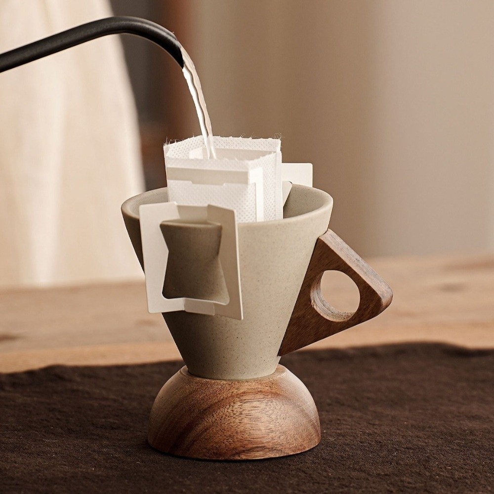 كوب سيراميك خشن مثلث الشكل بتص - مراجعة Coffee Tea Pictures وسعره