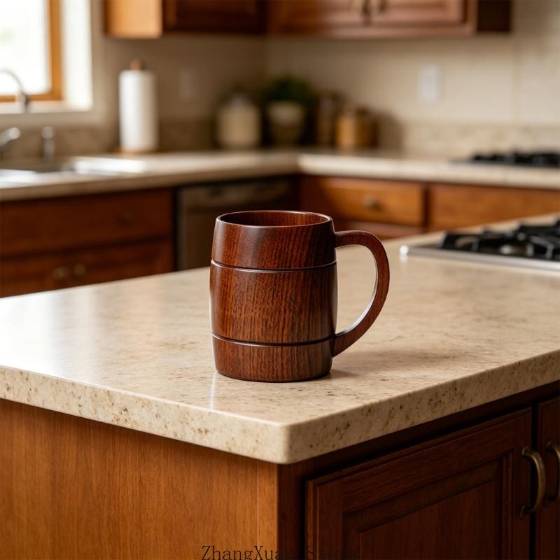 270 مللي كوب بيرة بمقبض خشبي ك - مراجعة Coffee Or Tea Please وسعره