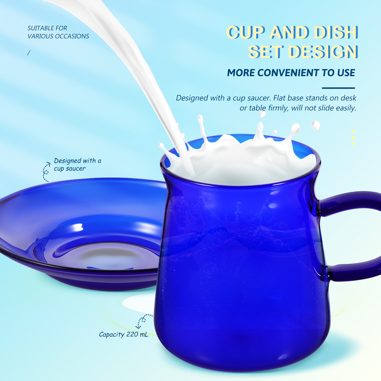 طقم أكواب قهوة زجاجية عتيقة مع - مراجعة Morning Tea Coffee وسعره