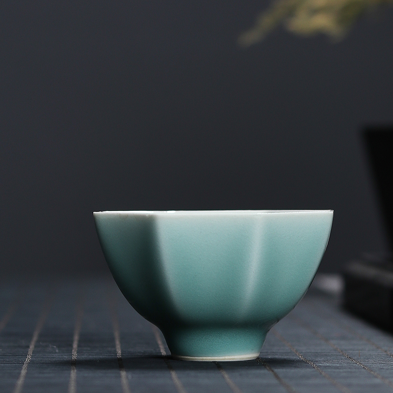 كوب شاي بورسلين أزرق مصنوع يدو - مراجعة Gongfu Tea Set وسعره