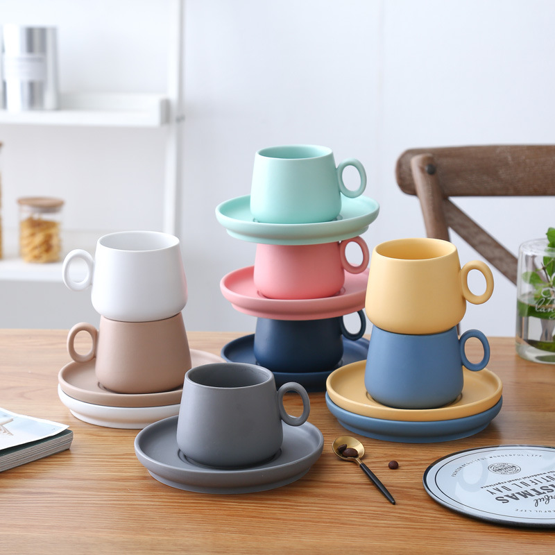 كوب قهوة سيراميك ماتي بتصميم م - مراجعة Morning Tea Coffee وسعره